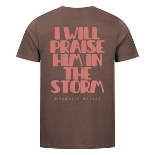 I will Praise Him  Shirt Backprint Braun