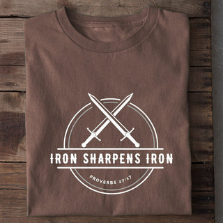 Iron sharpens T-Shirt Braun