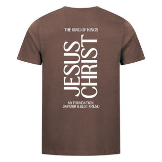 King Jesus Christ Shirt BackPrint Braun