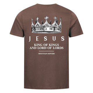 Jesus King of Kings Shirt Backprint Braun