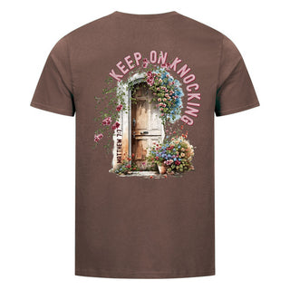 Keep on knocking Shirt BackPrint Braun