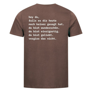 Keiner gesagt  Shirt Backprint Braun