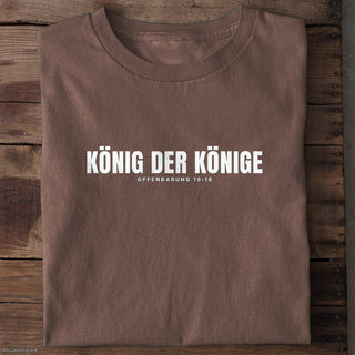 König der Könige Offenbarung 19:16 T-Shirt Braun