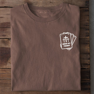 Kreuz ist Trumpf T-Shirt Braun