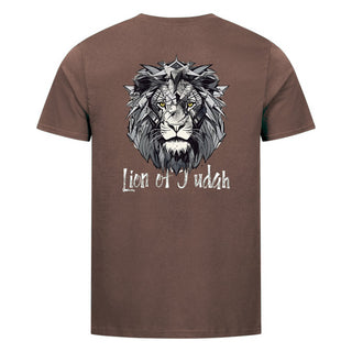 Lion of Judah Shirt Backprint Braun