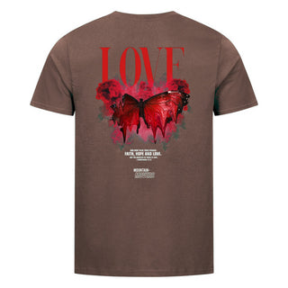 Love Streetwear Shirt BackPrint Braun