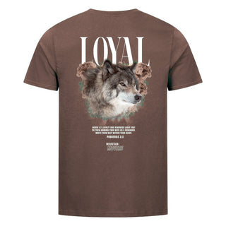 Loyal Streetwear Shirt Backprint Braun