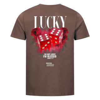 Lucky Streetwear Shirt Backprint Braun