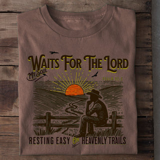 My Soul waits for the Lord Shirt Braun