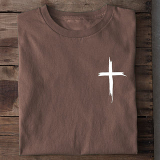 Painted Cross Shirt Braun