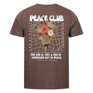 Peace Club Shirt Backprint Braun