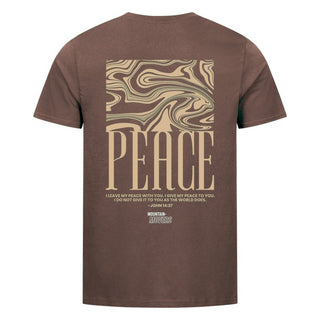 Peace Streetwear Shirt BackPrint Braun