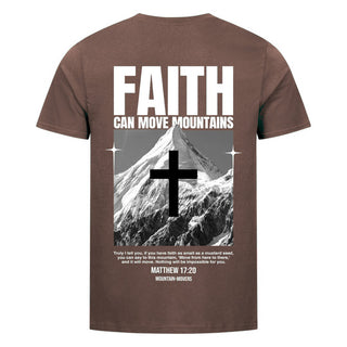 Power of Faith Shirt Backprint Braun