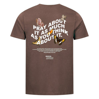 Pray About it Shirt BackPrint Braun