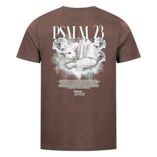 Psalm 23 Streetwear Shirt Backprint Braun