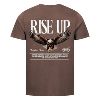 Rise up Shirt Backprint Braun