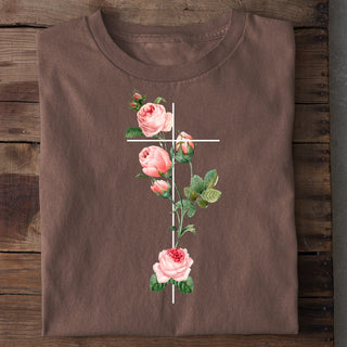 Rosenkreuz Mitte Shirt Braun