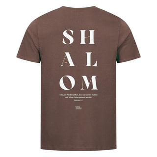 Shalom Shirt BackPrint Braun