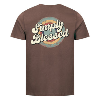 Simply Blessed Shirt Backprint Braun