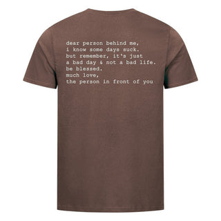 Some Days suck BackPrint Shirt Braun