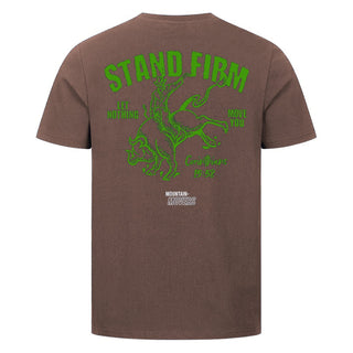 Stand firm Shirt Backprint Braun