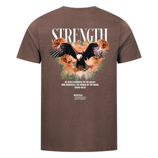 Strength Streetwear Shirt BackPrint Braun