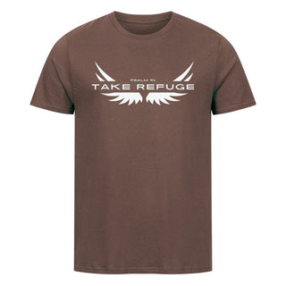 Take Refuge T-Shirt unisex Braun