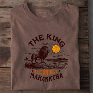 The King is coming Shirt Braun
