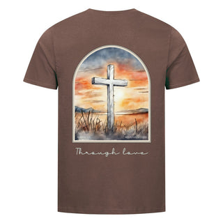 Through Love Shirt BackPrint Braun
