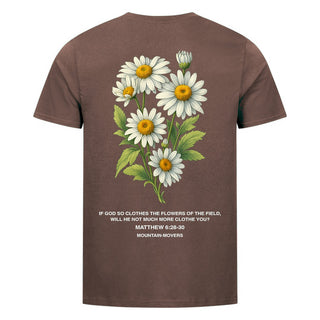 Trust in God's Provision flower Shirt Backprint Braun