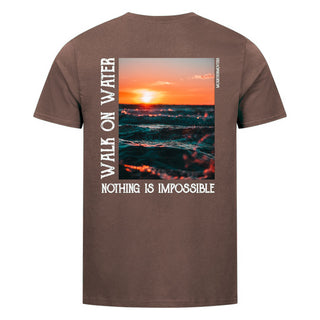Walk on Water Shirt Backprint Braun