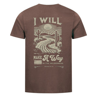 Way in the Wilderness Shirt Backprint Braun