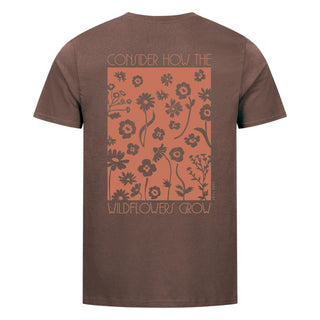 Wildflowers Shirt Backprint Braun