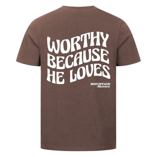 Worthy Shirt Backprint Braun