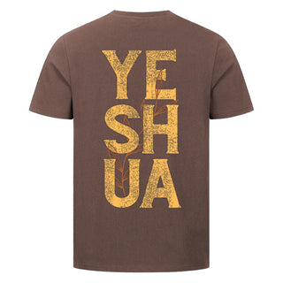 Yeshua Leaf Shirt Backprint Braun
