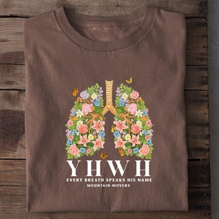 YHWH BREATH Shirt Braun