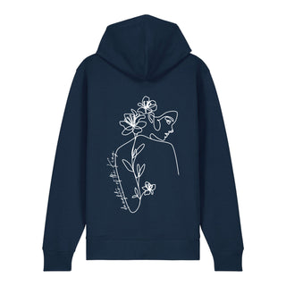 Daughter of the King Zipper Hoodie Backprint, Navy, Rückseite, Mountain Movers christliche Streetwear