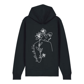 Daughter of the King Zipper Hoodie Backprint, Schwarz, Rückseite, Mountain Movers christliche Streetwear