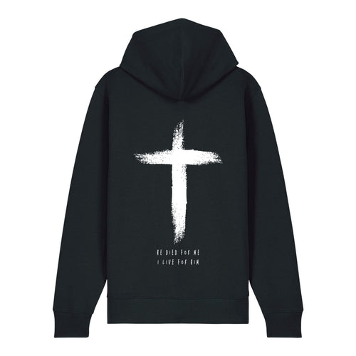 He died Zipper Hoodie Backprint