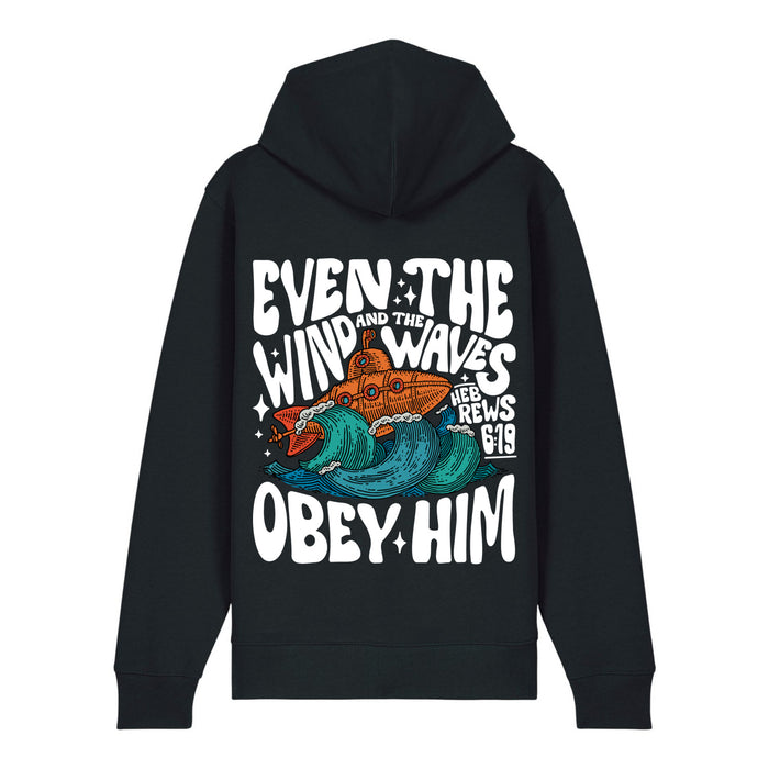 King Jesus Christ Zipper Hoodie Backprint