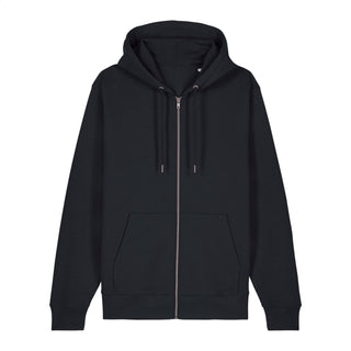 jesus cross Zipper Hoodie Backprint, Schwarz, Vorderseite, Mountain Movers christliche Streetwear