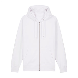 Jesus Flower Zipper Hoodie Backprint, Weiß, Vorderseite, Mountain Movers christliche Streetwear