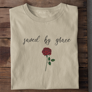 Saved by Grace Shirt weiß, Mountain Movers christliche Streetwear