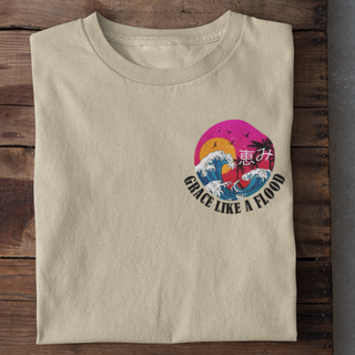 Grace like a Flood T-Shirt Flatlay, Mountain Movers