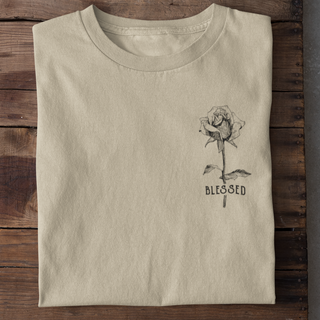 Blessed Rose Little Shirt Produktansicht, Mountain Movers christliche Streetwear