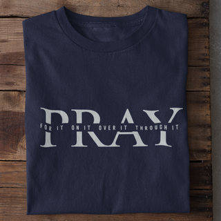 Pray for it Shirt Detailansicht, Mountain Movers christliche Streetwear