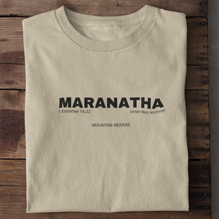 Unser Herr kommt Shirt Detailansicht, Mountain Movers christliche Streetwear