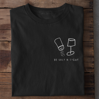 Salt & Light Minimalistic Shirt Variante, Mountain Movers christliches Design