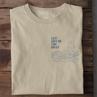 Get out of the Boat Shirt Detailansicht, Mountain Movers christliche Streetwear