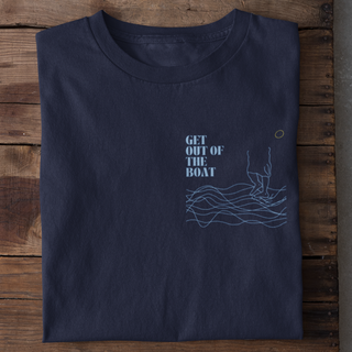 Get out of the Boat Shirt Detailansicht, Mountain Movers christliche Streetwear
